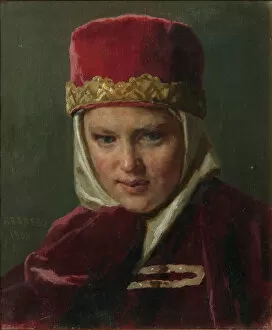 Boyars Wife Gallery: Boyars Wife, 1901. Artist: Nevrev, Nikolai Vasilyevich (1830-1904)