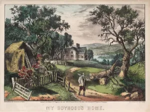 James Merritt Ives Prints: My Boyhoods Home, 1872. Creator: James Merritt Ives (American, 1824-1895)