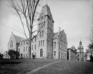 Massachusetts United States Prints: Boynton Hall, [Worcester] Polytechnic Institute, Worcester, Mass. c1908. Creator: Unknown
