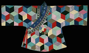 Boys Baijia Pao ('One Hundred Household'Robe), China, Qing dynasty (1644-1911), 1850 / 1900. Creator: Unknown