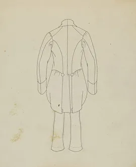 Watercolor On Paper Prints: Boy's Coat and Trousers, c. 1939. Creator: Mae A. Clarke
