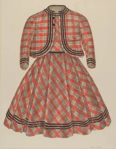 Trimming Prints: Boys Dress and Jacket, c. 1940. Creator: Nancy Crimi
