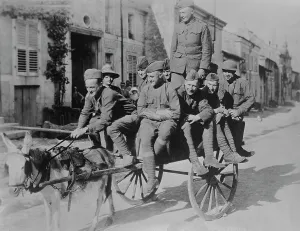 Working Animal Prints: Our boys in France, 1917 or 1918. Creator: Bain News Service