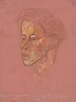 1925 Prints: Boy's head, 1925-1935. Creator: Arnold Peter Weisz-Kubincan