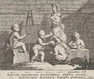 Breast Gallery: Boys Peeping at Nature, 1737. 1737. Creator: William Hogarth