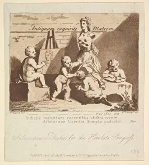 Lifting Gallery: Boys Peeping at Nature, 1782. Creator: Richard Livesay