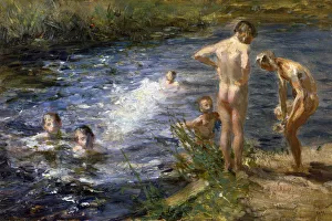 Ciardi Gallery: Boys at the river, 1899. Creator: Ciardi, Beppe (Giuseppe) (1875-1932)