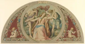 Three Boys Save the Despairing Pamina from Suicide, 1864. Creator: Moritz von Schwind