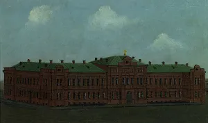 Boys School Prints: Boys Secondary School. Tomsk, 1880-1889. Creator: Pavel Mikhailovich Kosharov