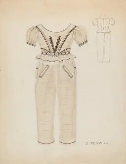 Childrens Wear Gallery: Boys Suit, c. 1936. Creator: Jean Peszel