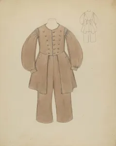Benge Jessie M Prints: Boy's Suit, c. 1937. Creator: Jessie M. Benge