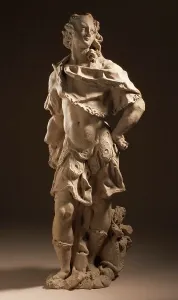 Maquette Prints: Bozzetto of a Warrior, c.1750. Creator: Unknown