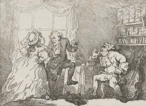 Bozzy and Madame Piozzi (Frontispiece, Bozzy and Piozzi by Peter Pindar)