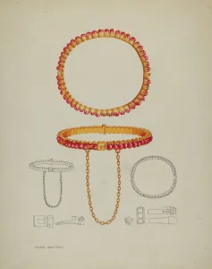 Gertrude Bennett Prints: Bracelet, c. 1937. Creator: Tulita Westfall