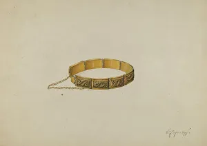Hinge Prints: Bracelet, c. 1939. Creator: Walter G. Capuozzo