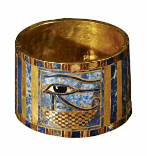 Egyptian Art Gallery: Bracelet with the Eye of Horus, 943-922 BC. Artist: Ancient Egypt