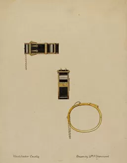 Inlay Gallery: Bracelets, c. 1936. Creator: William P. Shearwood