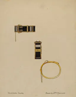 Inlay Gallery: Bracelets, c. 1936. Creator: William P. Shearwood