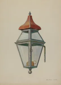 Bracket Lamp Prints: Bracket Lamp, c. 1939. Creator: Leslie Macklem