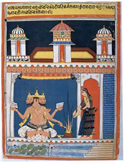 Brahma receiving an offering, after 18th century