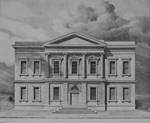 Davis Alexander Jackson Gallery: The Branch Bank of the United States, Wall Street, New York, ...1827