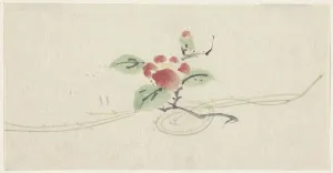 Kuniyoshi Utagawa Prints: Branch with red camellia, 1808-1861. Creator: Utagawa Kuniyoshi