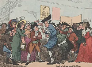 Rowlandson Prints: The Branded Bully, or the Ass Stripp d of the Lions Skin, 1786. 1786