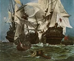 The Brandenburg naval fleet, 1680, (1936). Kurbrandenburgische Flotte, 1680'. Creator: Unknown