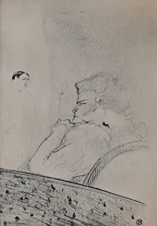Henri De Toulouse Prints: Brandes in Her Dressing Room, c. 1895, (1946). Artist: Henri de Toulouse-Lautrec