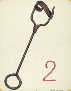 Branding Iron, c. 1942. Creator: Elizabeth Chambers