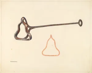 Branding Iron Prints: Branding Iron, c. 1942. Creator: Elizabeth Johnson