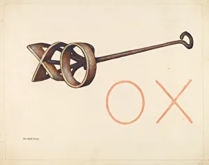 Branding Iron, c. 1942. Creator: Elizabeth Johnson