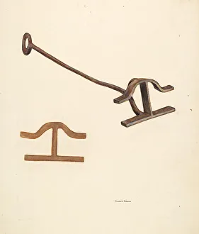 Branding Iron, c. 1942. Creator: Elizabeth Johnson