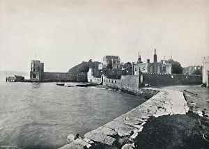 George Newnes Ltd Gallery: Branksea Island - General View of the Castle, 1895