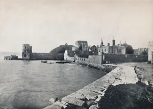 George Newnes Ltd Gallery: Branksea Island - General View of the Castle, 1895
