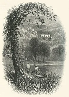 Ruskin John Collection: Brantwood, Coniston. - Residence of Mr. Ruskin, c1870