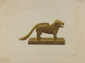 Brass Dog Nutcracker, c. 1938. Creator: Vincent P. Rosel