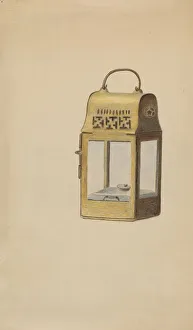 Brass Lantern, c. 1936. Creator: Margaret Stottlemeyer