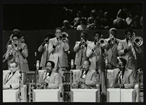 Saxaphone Player Prints: The brass section of the Count Basie Orchestra, Royal Festival Hall, London, 18 July 1980