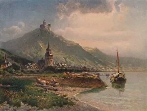 Fisherman Prints: Braubach und die Marksburg, (Braubach and Marksburg Castle)