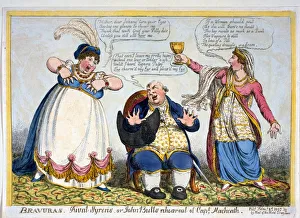 Rivals Prints: Bravuras. Rival Syrens or John Bulls rehearsal of Capt. Macheath, 1807