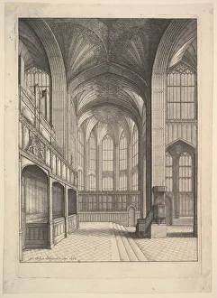 Reginald Prints: Brays Chapel in St. Georges Chapel, Windsor. 1663. Creator: Wenceslaus Hollar