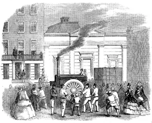 Freight Prints: Bray's Traction-engine, 1858. Creator: Unknown