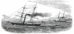 Slaver Prints: The Brazilian Steam-Brig Pacquete de Santos captured by H