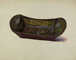 Eugene Shellady Prints: Bread or Apple Tray, 1936. Creator: Eugene Shellady
