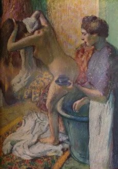Breakfast after a bath, 1883. Artist: Edgar Degas