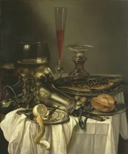 Fish Prints: Breakfast with Fish, 1653. Creator: Pieter Claesz