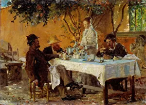 Daybreak Gallery: Breakfast in Sora. Artist: Kroyer, Peder Severin (1851-1909)