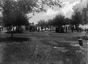 Tents Gallery: Breaking camp, 1893. Creator: William Cruikshank