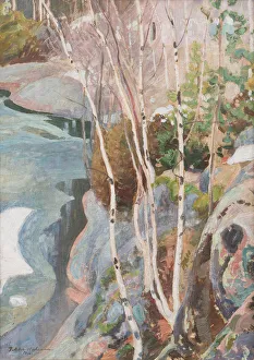 Kalevala Prints: Breaking ice, 1916